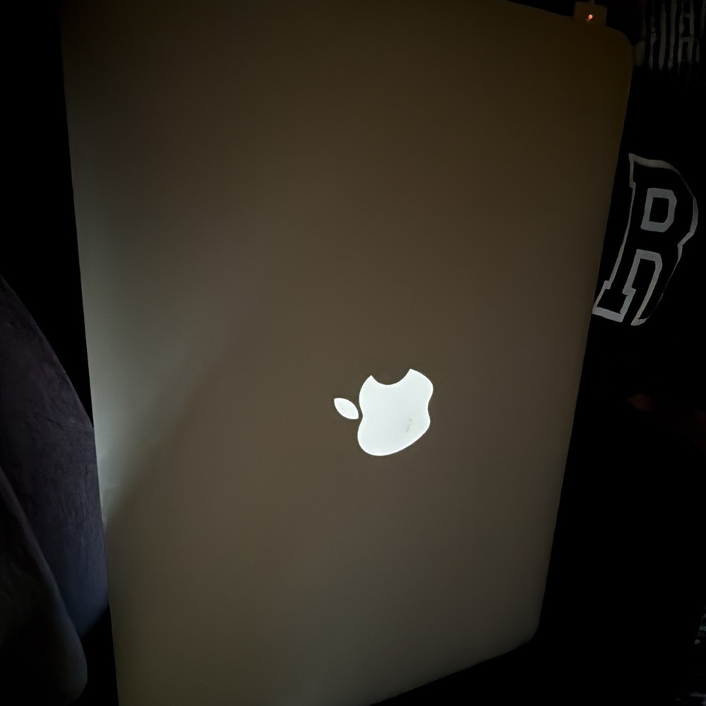 Apple Laptop with Illuminated Logo